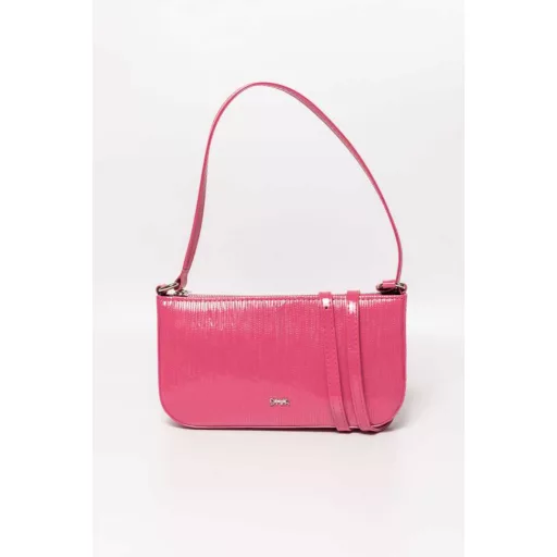 DIVA lakk válltáska pink