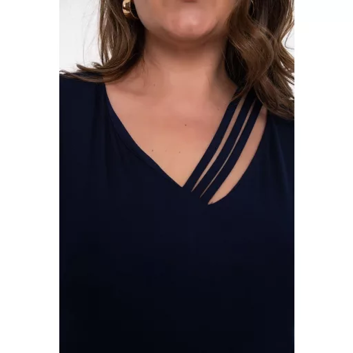Lerella sötétkék felső 3XL