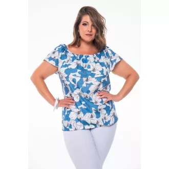 Oana Középkék mintás